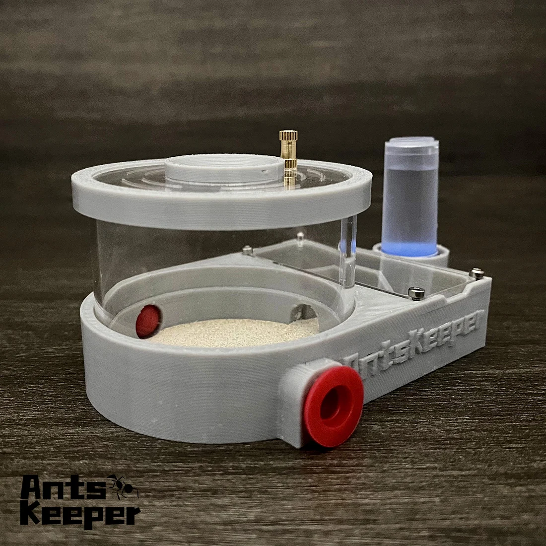 【Round Square】Ant Farm for Ants keeper , Ant Nest for New Ant Queen and Small or Colony ,Dry and Wet Section Seperated