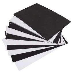 Poolin 10Pcs 3D Eva Foam Sheets White&Black For Embroidery 1.mm/2mm/3mm Thickness Handmade Material Perfect For DIY Projects