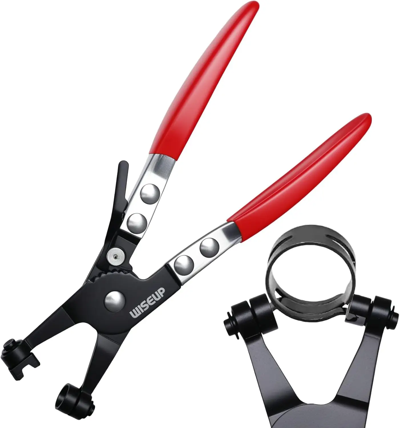 

Heavy Duty Hose Clamp Pliers Tool for Automotive Fuel, Oil, Coolant, Radiator Spring Clamp Removal and Installation