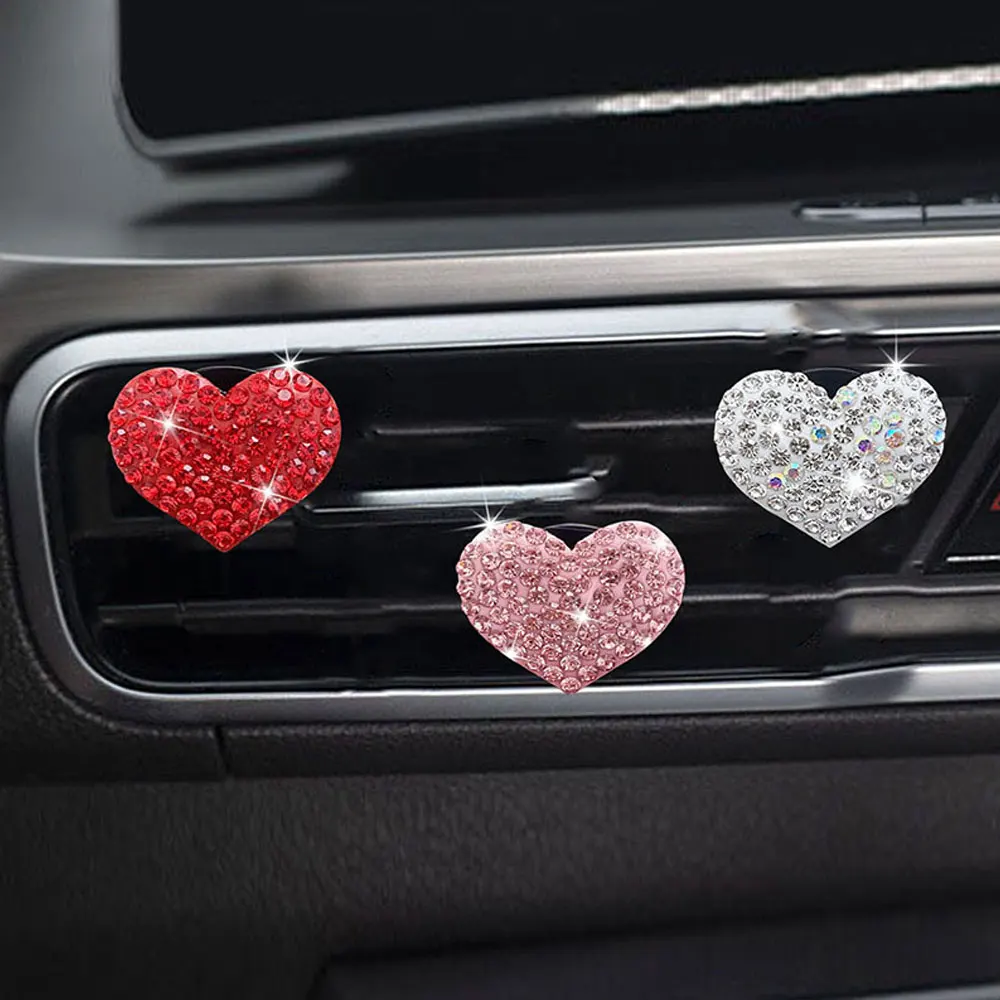 Car Air Outlet Clip Universal Durable Fashion Heart-shaped Design Car Decorations Aromatherapy Clip Car Styling Diffuser