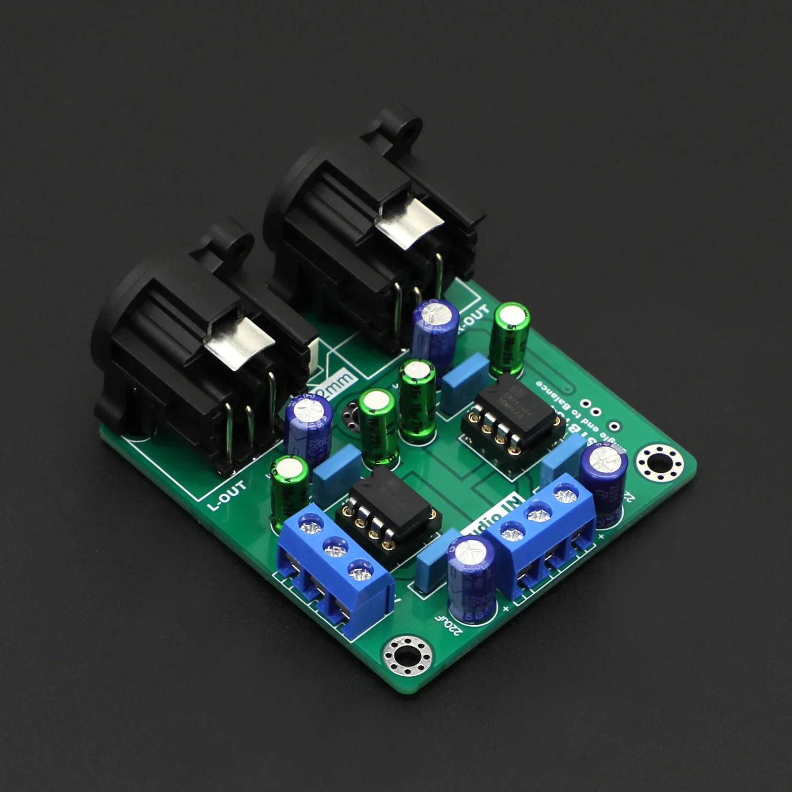 STB134 SIN to XLR Dual channel Single-ended to Balanced Audio signal switching DIY Kit/Finished board