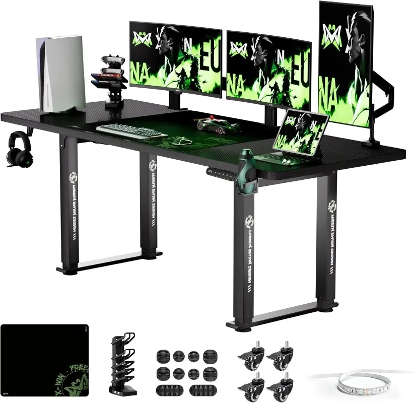 

Electric Height Adjustable Standing Ergonomic Sit to Stand Desk for Home Office, Powerful Dual Motor Work Desk, office desk