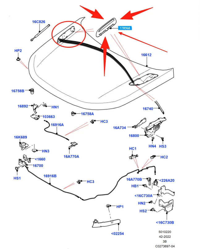 LR 110610 LR 092709 LR 153965 غطاء فتحة تهوية المحرك مدخل هواء لسيارة لاند روفر رينج روفر فيلار 2018-2021 نحاس ساطع #2