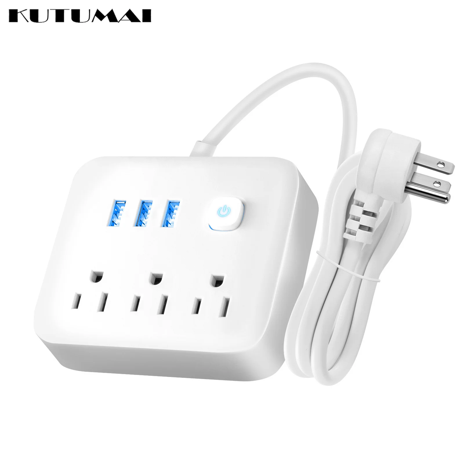 

Multiple Outlets Power Strip 3 way Socket with USB US Plug Electrical 1.2m Extension Cord Adapter for Home Office