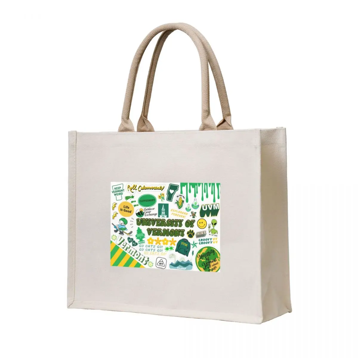 

UVM collage Tote Bag canvas bags bags luxury women Canvas shoulder bag tote bag men's