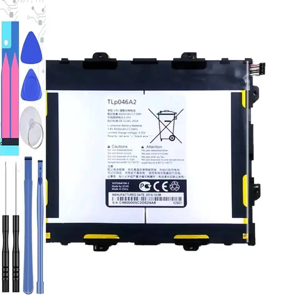 

Tablet Battery TLP046A2 4600Mah For Alcatel Onetouch Pop 10 , 9.6 OT-P360X