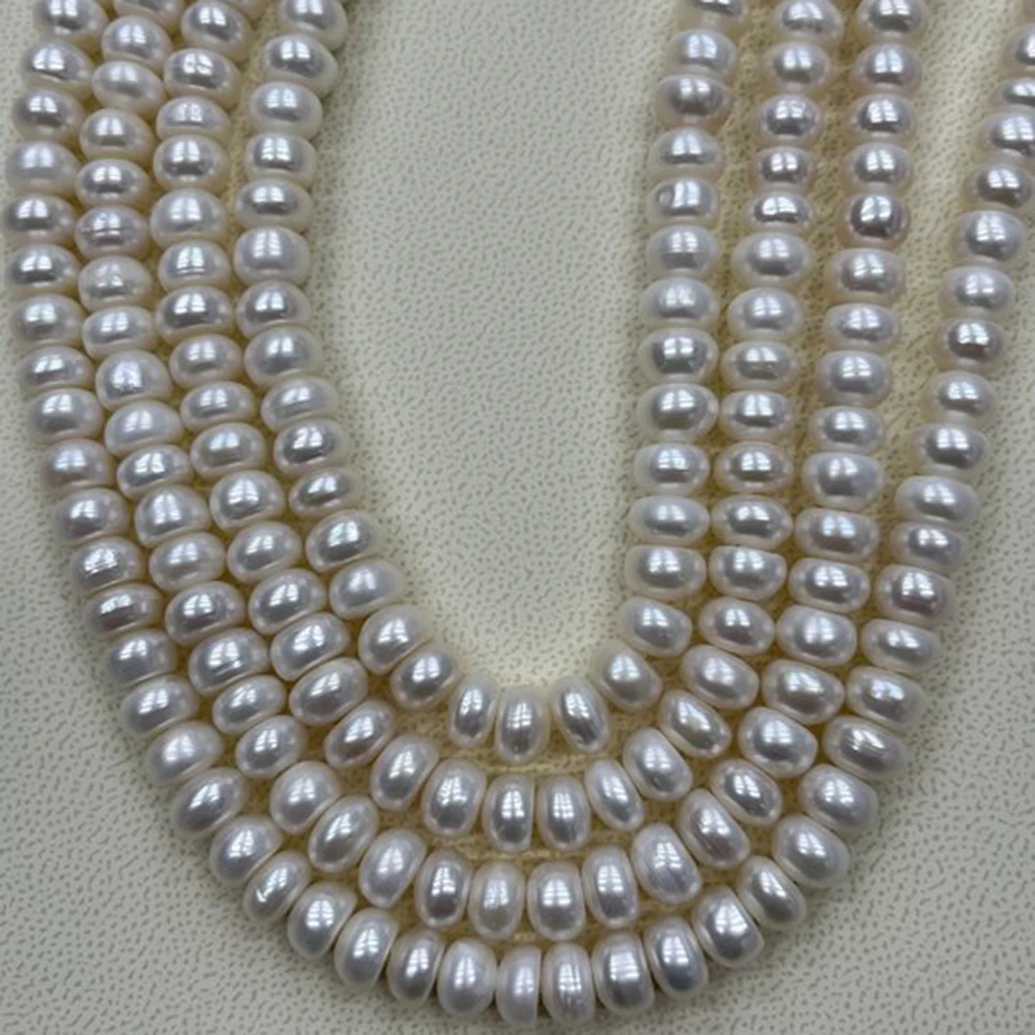 Natural Pearl Big 8-9mm Round Oval Flat Freshwater Cross Necklace Baroque DIY Materials Accessories Wholesale Jewelry Gift