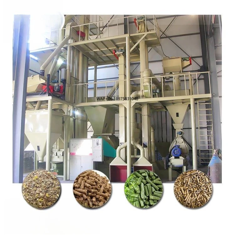 

5 Tons Per Hour Feed Pelletizer Complete Line Laying Hen Feed Manufacturer Machine Livestock Feed Mill