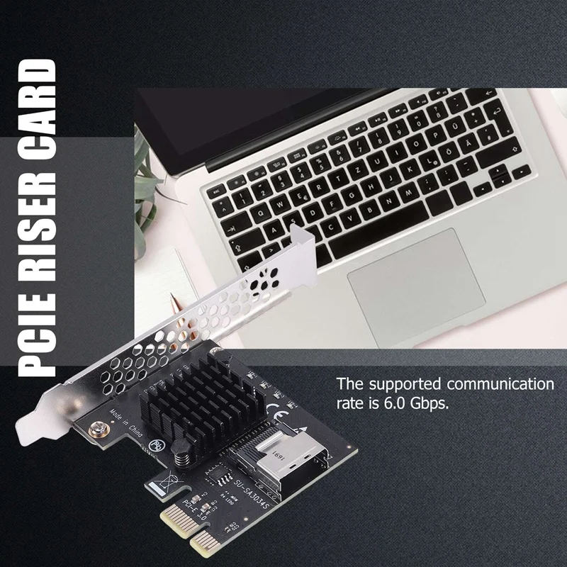 

Переходная карта PCIE 1X на Mini SAS, USB 3,0, 6 Гбит/с, карта расширения жесткого диска для майнинга ЧИА