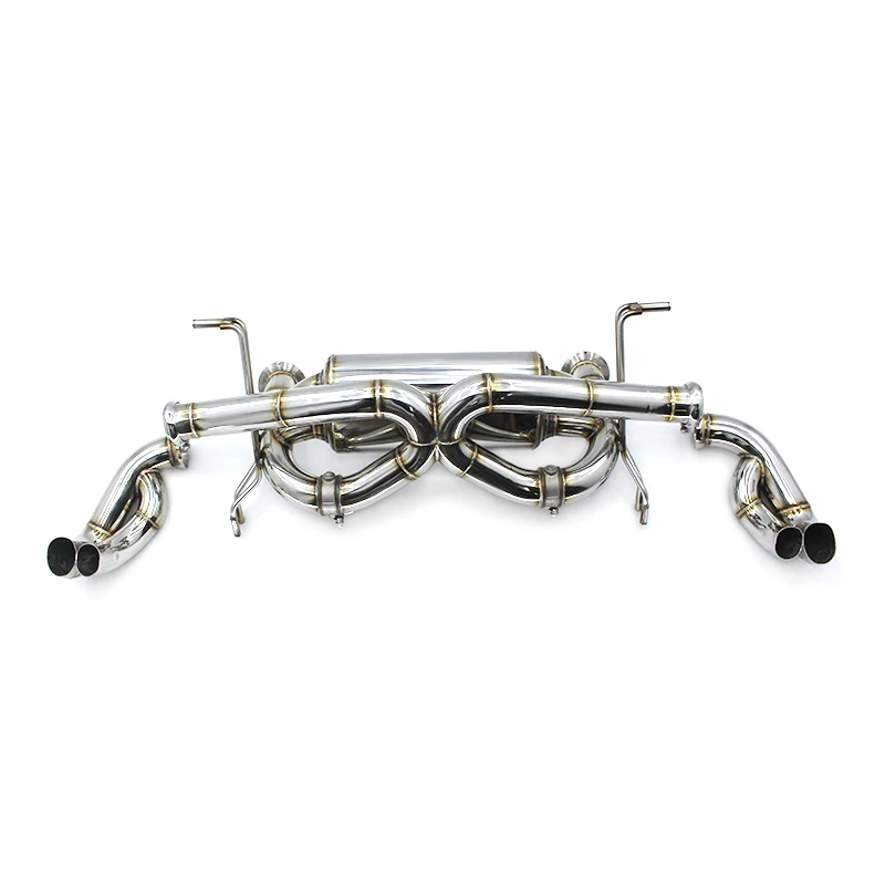 Car Exhaust Catback Muffler For For Audi R8 V8 4.2L 304 Stainless Steel Pipes High Performance Automobile Exhaust Catback