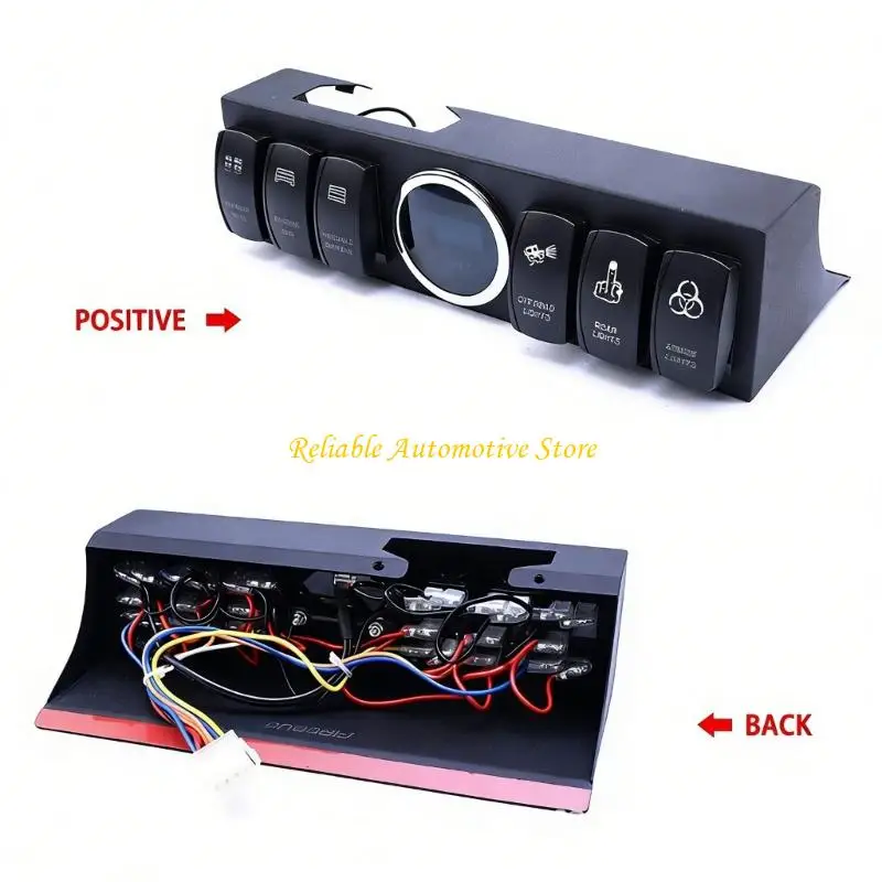 M68B Small 6 Position Power Organization System For Adventure Vehicles Including Pre Assembled Harness