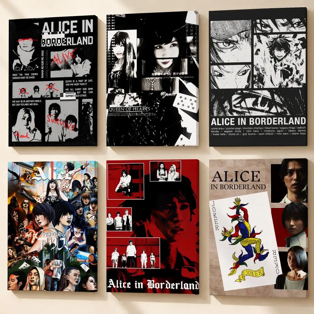 TV Series A-Alice in Borderland Framed Wall Painting Wooden Canvas Stretcher Frame Inner Frame Kit for Wall Art Painting Poster