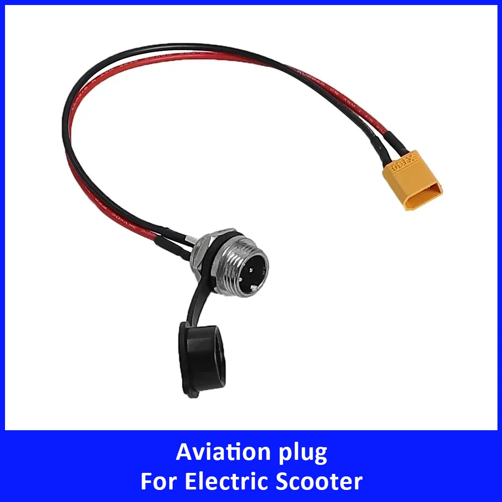 

XT30 T Word Bullet Head Plug-in Тип Авиационная головка Порт зарядки для аксессуаров для электрических скутеров 3-контактный 2-проводной кабель порта зарядки