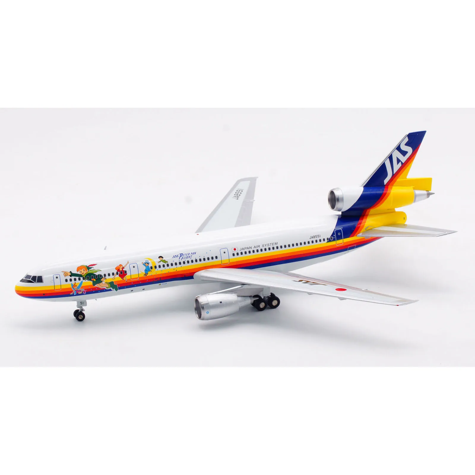 B-103-JAS-551 سبيكة تحصيل طائرة هدية B-MODELS 1:200 JAS نظام الهواء الياباني ماكدونيل DC-10-30 دييكاست نموذج طائرة JA8551