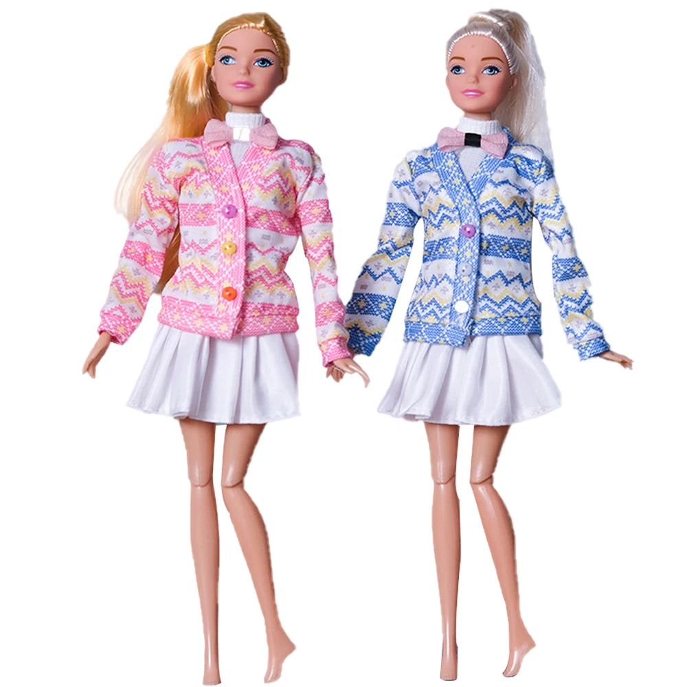 Ropa para muñecas, conjunto de piel de otoño/invierno, abrigo, vestidos, zapatos, bolsa, sombrero para muñecas de 30CM y accesorios para muñecas BJD 1/6, regalo de Festival, cumpleaños para niñas