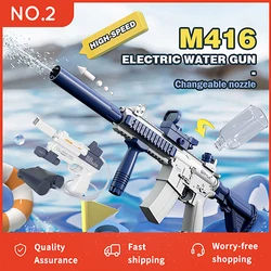 Fully Automatic Electric Water Gun Rechargeable Long-Range Continuous Firing Space Party Game Splashing Kids Toy Boys Gift