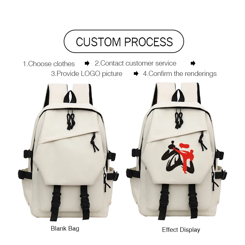Men's Backpack High Quality 15.6 Laptop Backpack custom logo High-capacity Travel Bag School Backpacks Print Text Gift bag