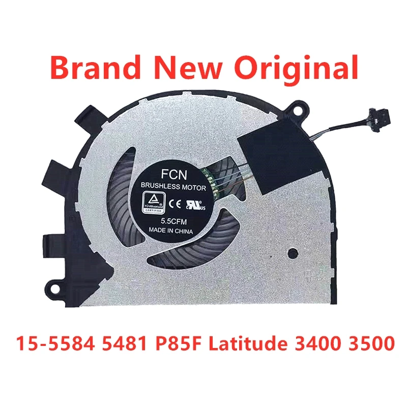 Brand New Original Laptop CPU Cooling Fan For Dell Inspiron 15-5584 5481 P85F Latitude 3400 3500