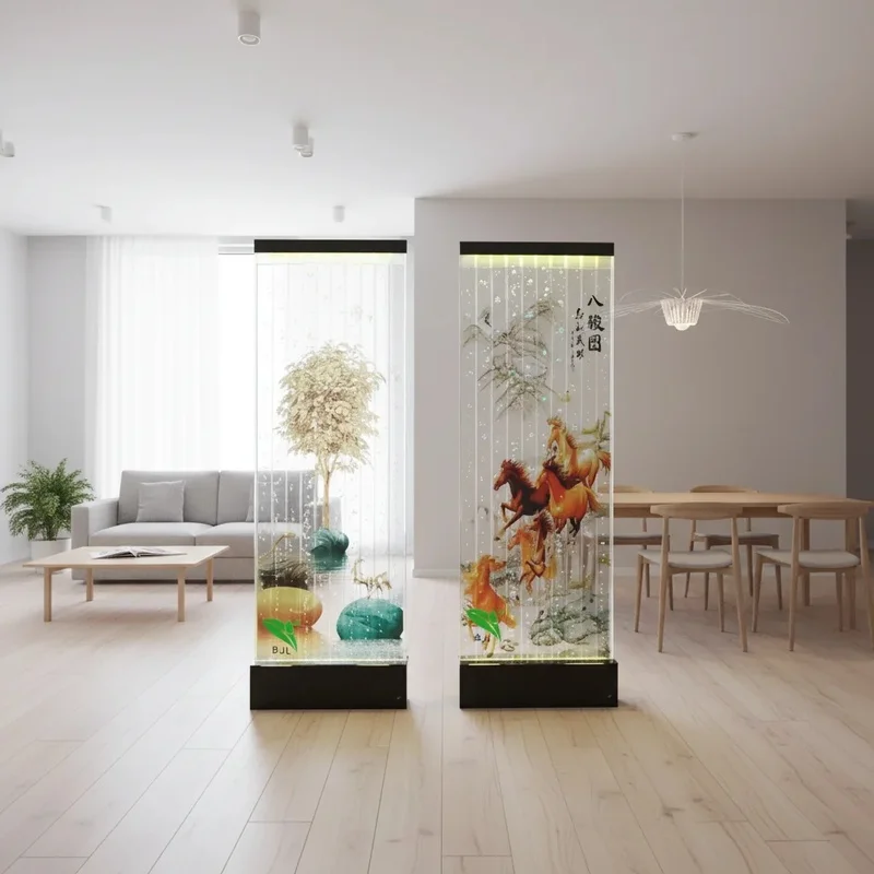 custom.Customized LED Multi Color Changing Bubble Wall Screens & Room Dividers with Pattern Background