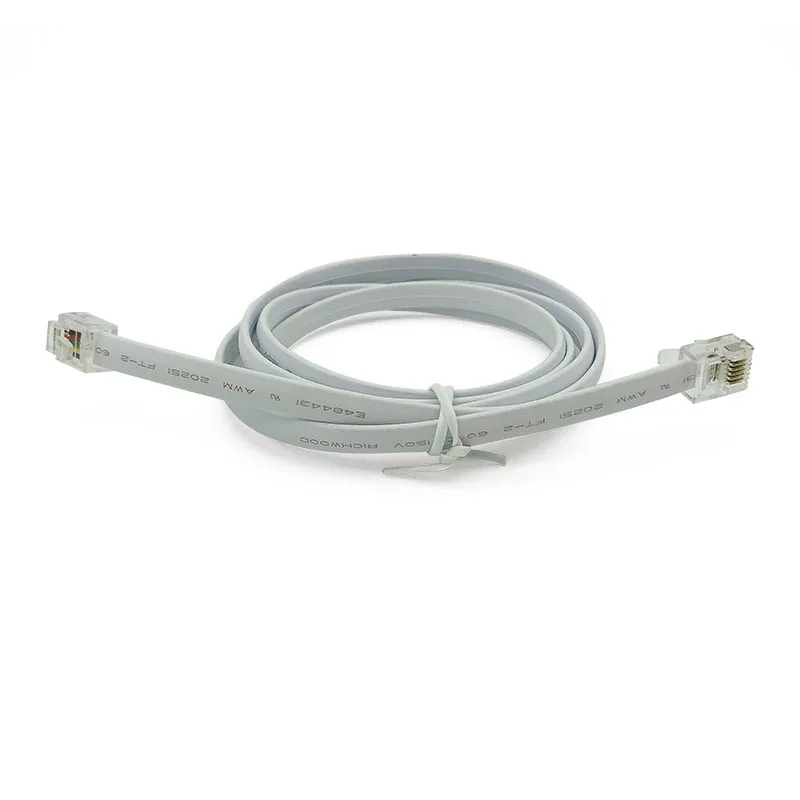 RJ12 Connecer 6P6C Data Cable 6Pin Plug  Male to Male Telephone Line Extension Cable