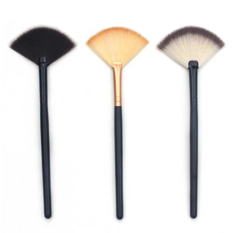 1Pc Facial Brush Fan Shape Makeup Brush for Powder Blush High Quality Cosmetic Brush for Makeup Foundation Pincel Maquiagem