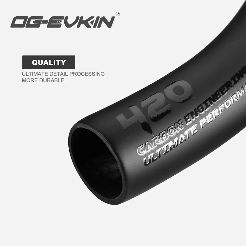 OG-EVKIN HB-002 AERO Carbon Handlebar 31.8MM 400/420/440MM Road Bike/MTB Handlebar Carbon Road Bicycle Handle Bar Bicycle Parts