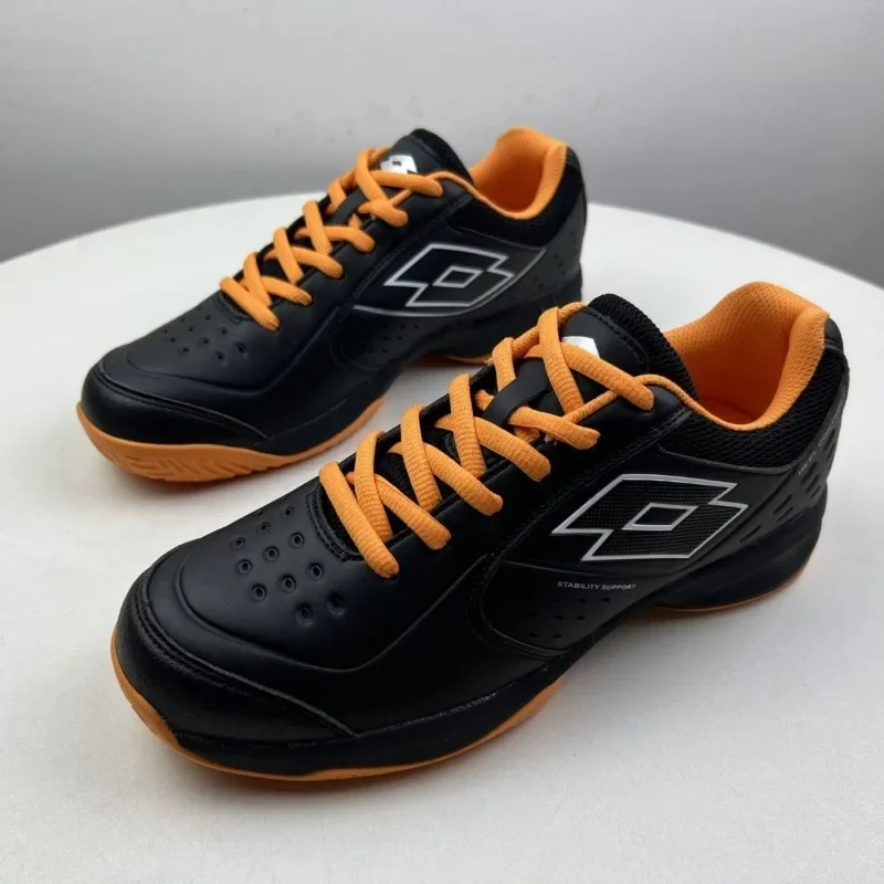 Qualidade superior sapatos de quadra interior dos homens venda quente wearable ginásio badminton sapato clássico marca confortável rendas até sapato tênis mesa