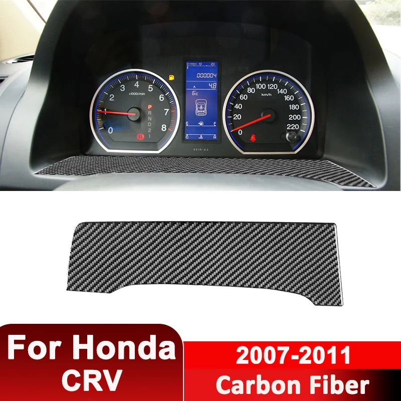 

For Honda CRV 2007-2011 Carbon Fiber Car Console Speed Dashboard Panel Decorative Sticker Interior Accessories