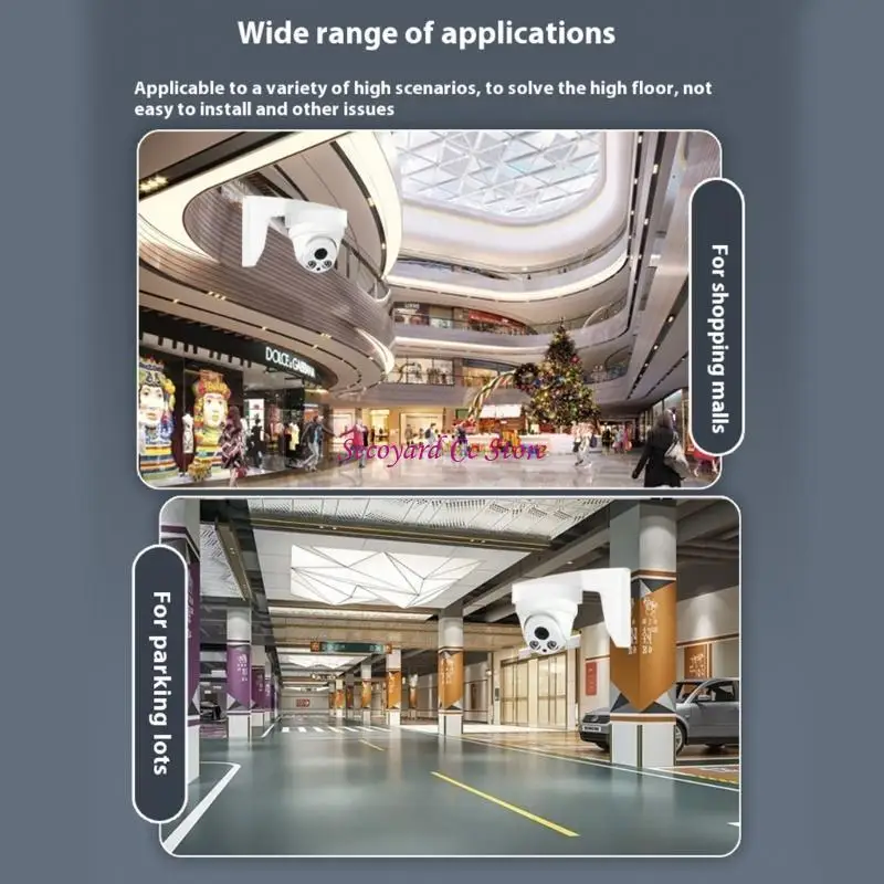 N3UC Camera Mount Bracket For Indoor Outdoor Use Featuring Flexible Height Adjustment