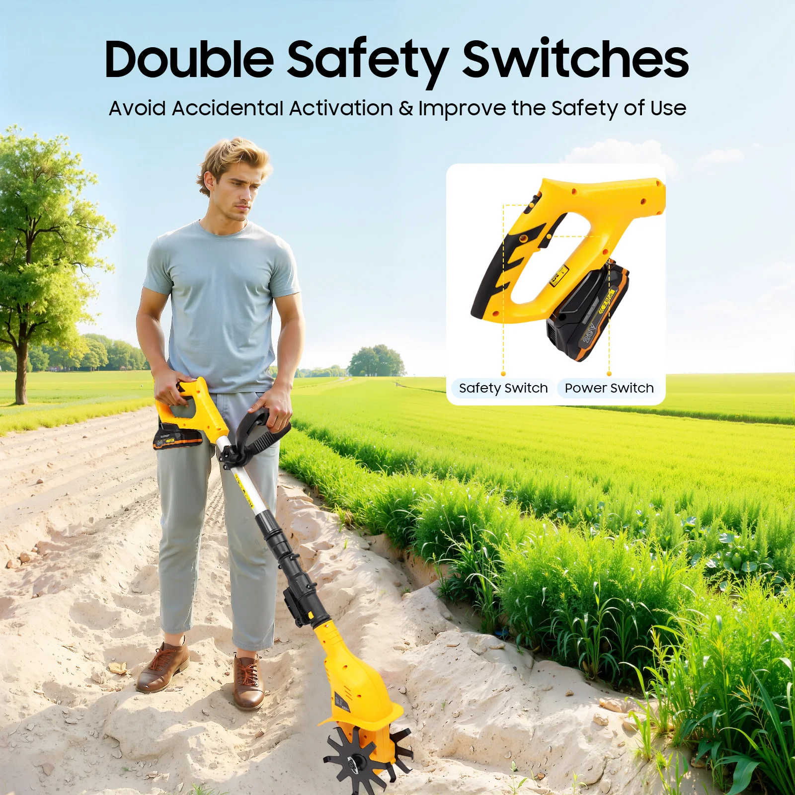 Cordless Tilling Cultivator 20 - Soil Tilling Cultivator ulasan dan harga