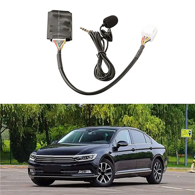A04E-5X For Toyota RAV4 Bluetooth AUX Adapter Handsfree Disc Box Harness With Microphone Bluetooth Connection Module