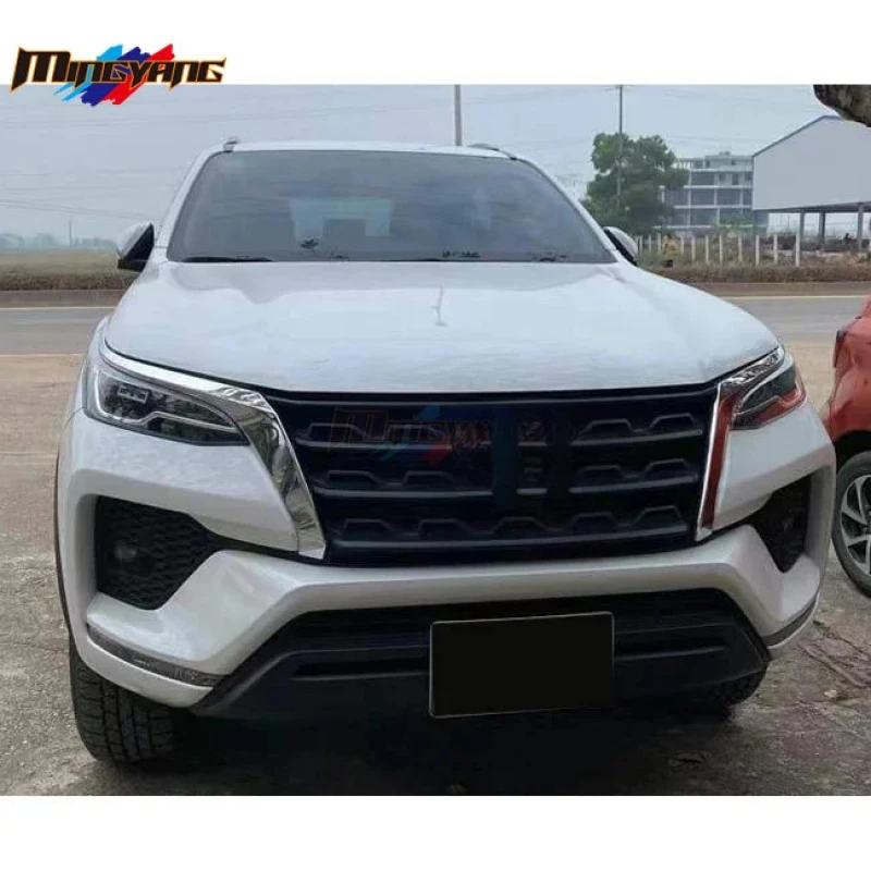 High Quality VRZ Den Car Bumpers Bodykit Body Kit for Fortuner 2016-2021 up to Legender With LED Head Lig 2