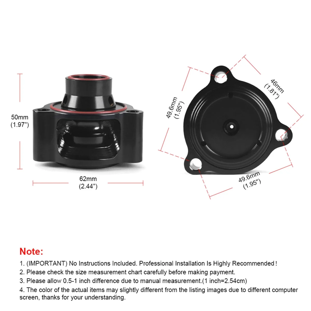 

Car BOV Adapter DV+ Blow Off Diverter Valve Fit for MERCEDES-BENZ_A95E
