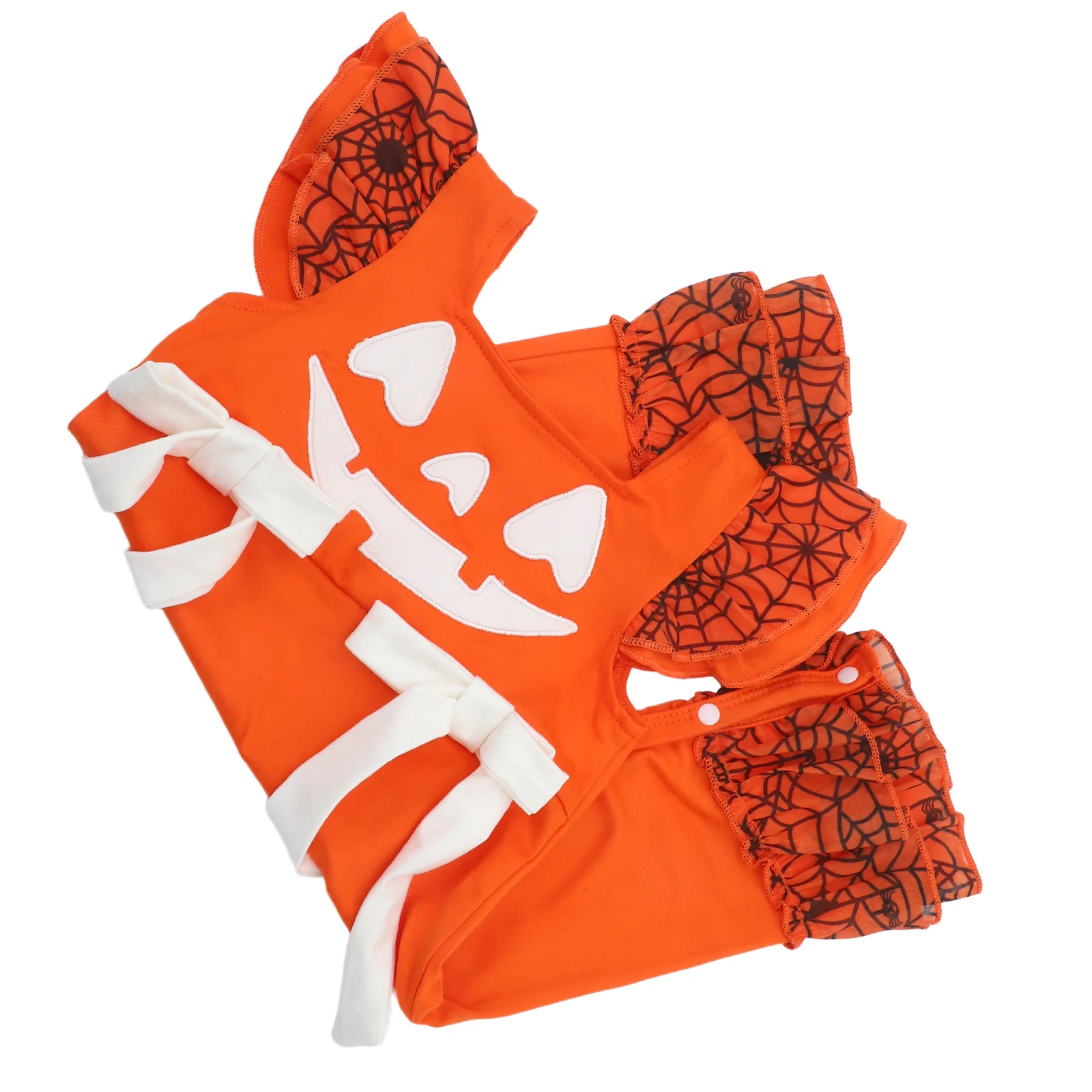 

Soft Sleeveless Halloween Pumpkin Romper Newborn Baby Jumpsuit Girls Boys Costume Outfit Baby Pumpkin Jumpsuit