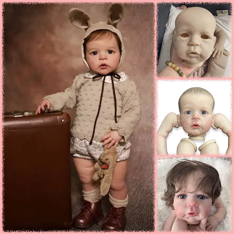 

Un painted Blank Kit/Already Painted Kits Sandie 23'' Reborn Doll Kit Soft Touch Fresh Color DIY Doll Parts with Cloth Body