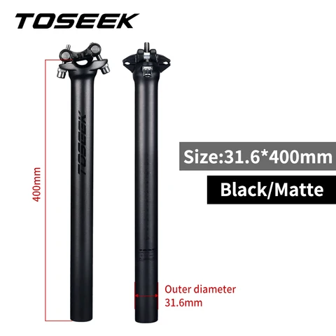 TOSEEK ZF-One карбоновый подседельный штырь 27,2/30,8/31,6 мм матовый черный 280 мм
