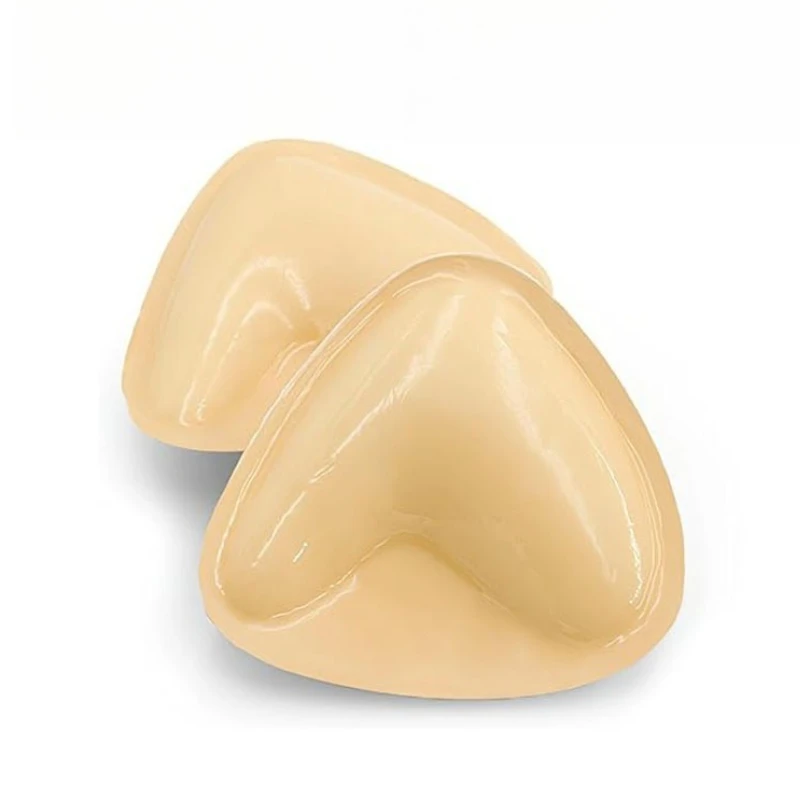 Double Sided Adhesive Breast Pad Triangular V-shaped Gathering Self-adhesive Underwear Padded image 4