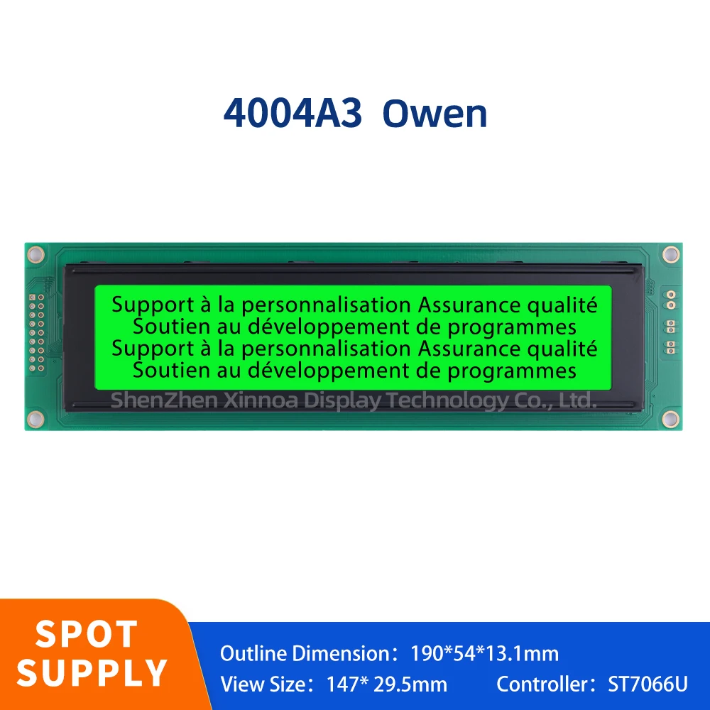 

Quality Assurance 4004A3 40X4 4004 18PIN ST7066U 190*54*13.1MM Green Light Black Letters European 4004A3 Character LCD Module