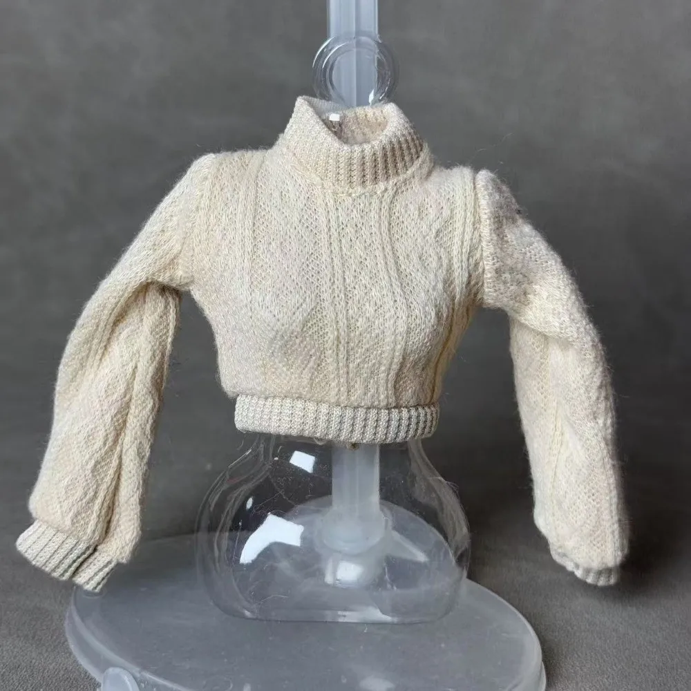 Handmade Doll Knitted Sweater Multicolored Mini Doll Accessories Tops Kids DIY Gift Toys Dressing Clothes for 1/6 Doll - view 3