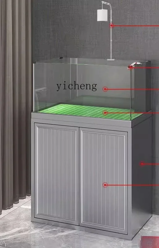 

YG5 ultra-white glass fish tank living room bottom filter aquarium landscaping ecological aquatic grass goldfish tank
