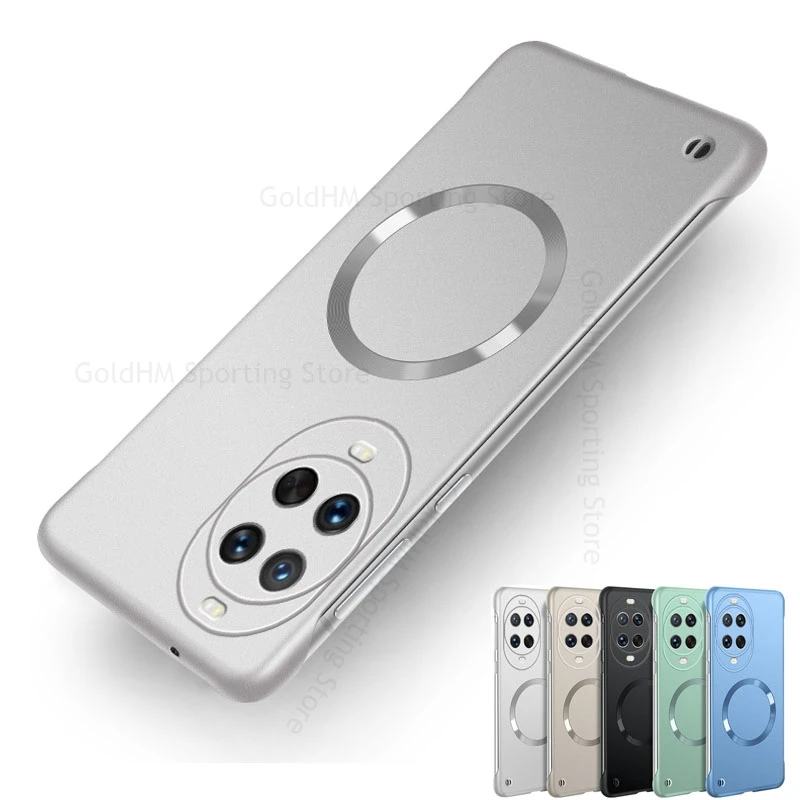 

For Huawei Nova 14 Ultra For Magsafe Frameless Matte Case For HUAWEI Nova 14 Pro Magnetic Borderless Frosted Cover Nova 13 14Pro