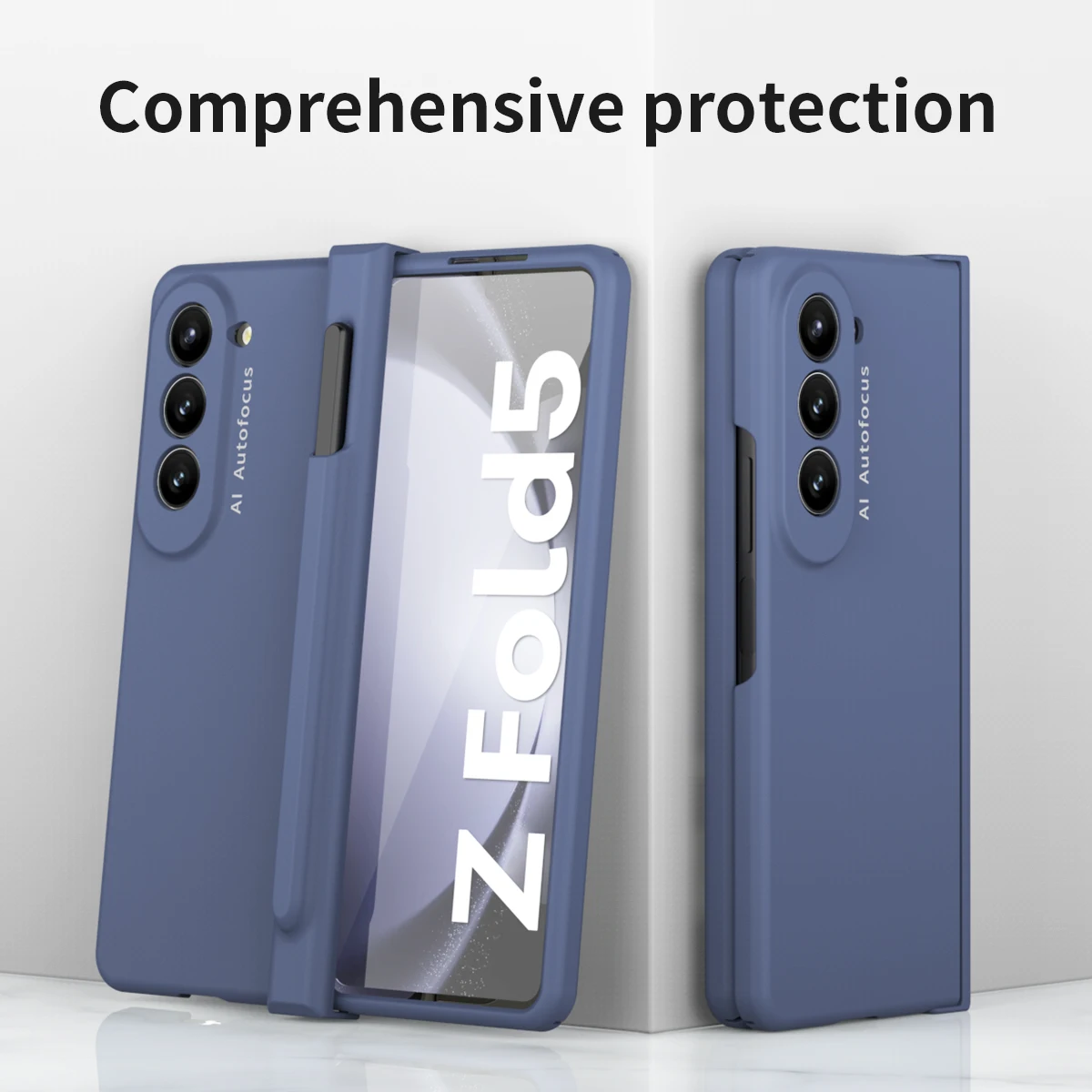 With Original S Pen Holder For Samsung Galaxy Z Fold 6 5 4 Case Hinge Magnetic Armor Shockproof 360 Full Screen Protector Cover