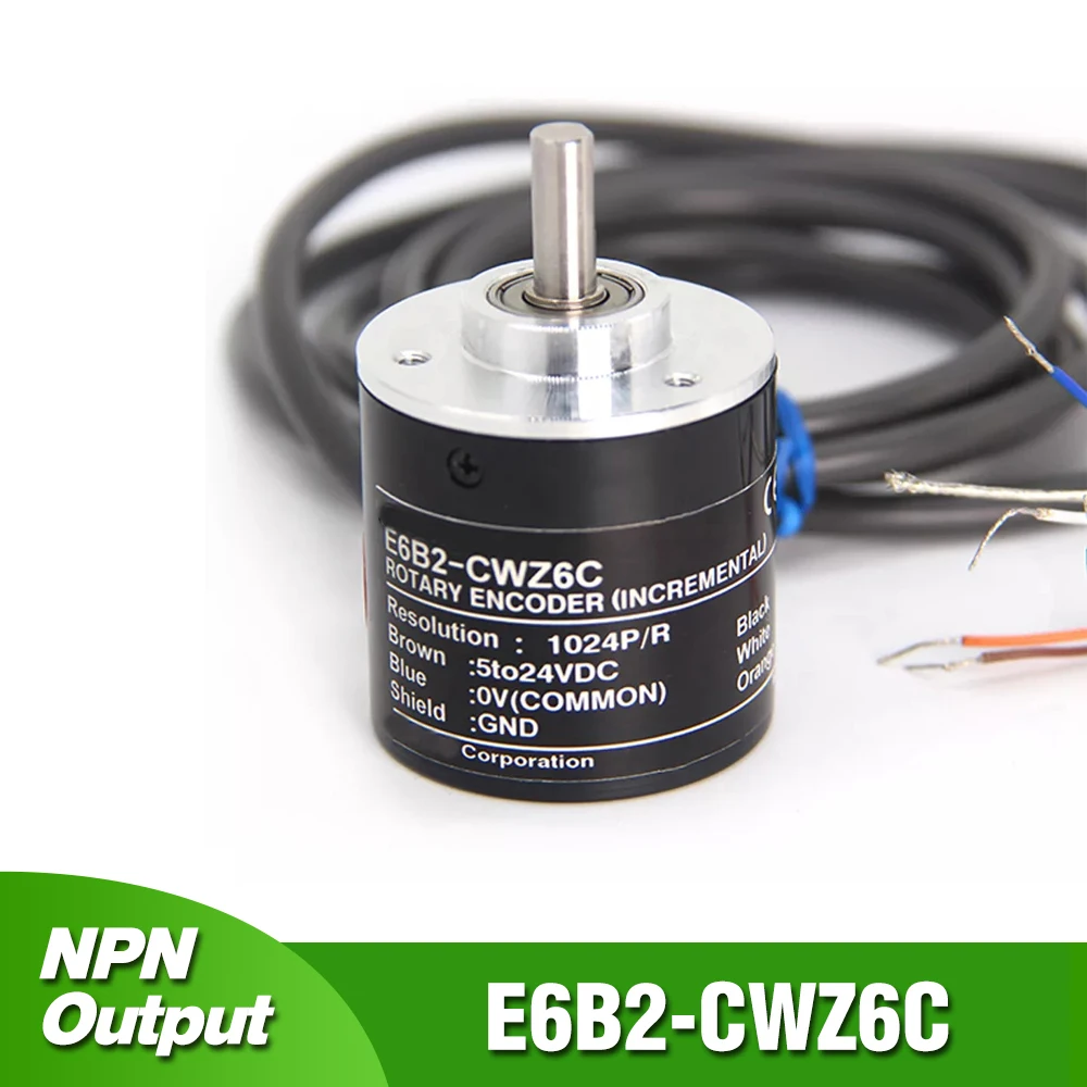 

E6B2CWZ6C Encoder Rotary NPN Output E6B2 CWZ6C 10PR 20PR 100PR 200PR 360PR 500PR 600PR 1000PR 1024PR 2000PR 2500PR DC 5V-24V