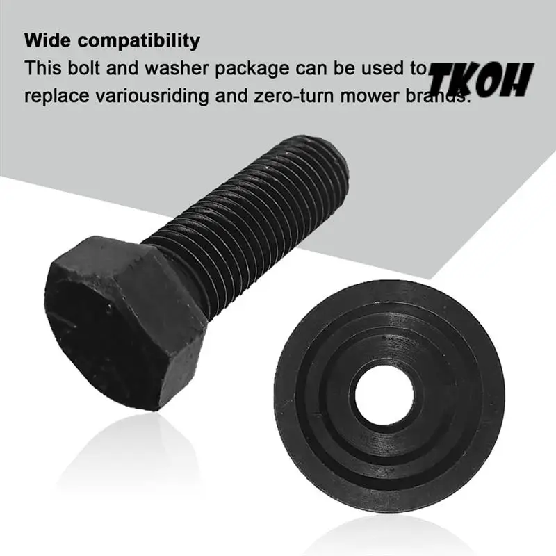 

TKOH-Lawn Mower Parts 4Pcs Blade Bolt & Washer For Husqvarna Craftsman Mower/Tractor Blade Bolt With Cupped Washer 532193003