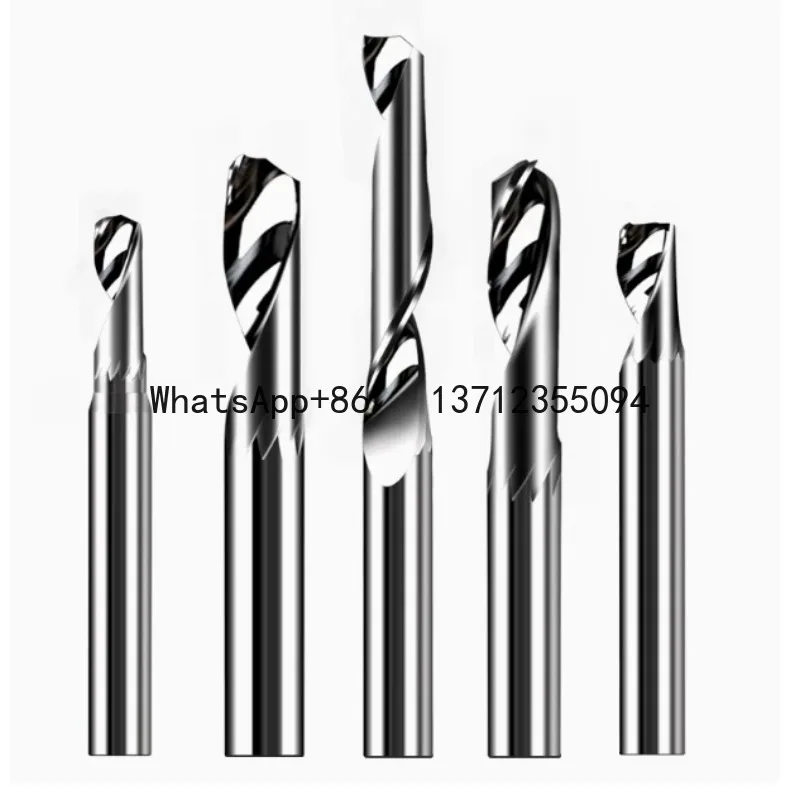 

1Pcs 5A 3.175/4/5/6/8mm Single Flute Milling Cutters for Aluminum CNC Tools Solid Carbide Aluminum Composite Panels WoodWorking