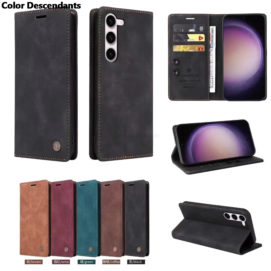 Samsung Galaxy S8 Case Leather Magnetic Card Bags Case For Galaxy S8 Plus Cover Stand Luxury Wallet Phone Case