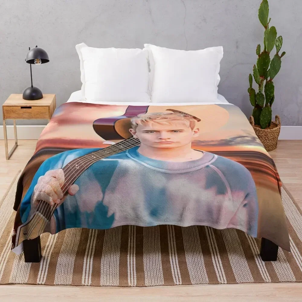 

Into The Sunset Throw Blanket Furry Designers Sofa Quilt Quilt Blankets