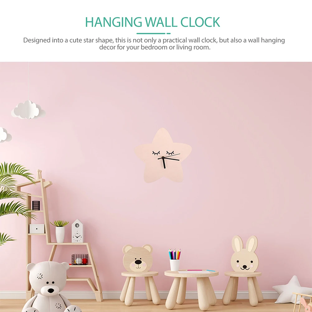 

2pcs Nordic Children's Wall Clock Silent Bedroom Kitchen Living Room Decor Modern Minimalist Fine Workmanship Household