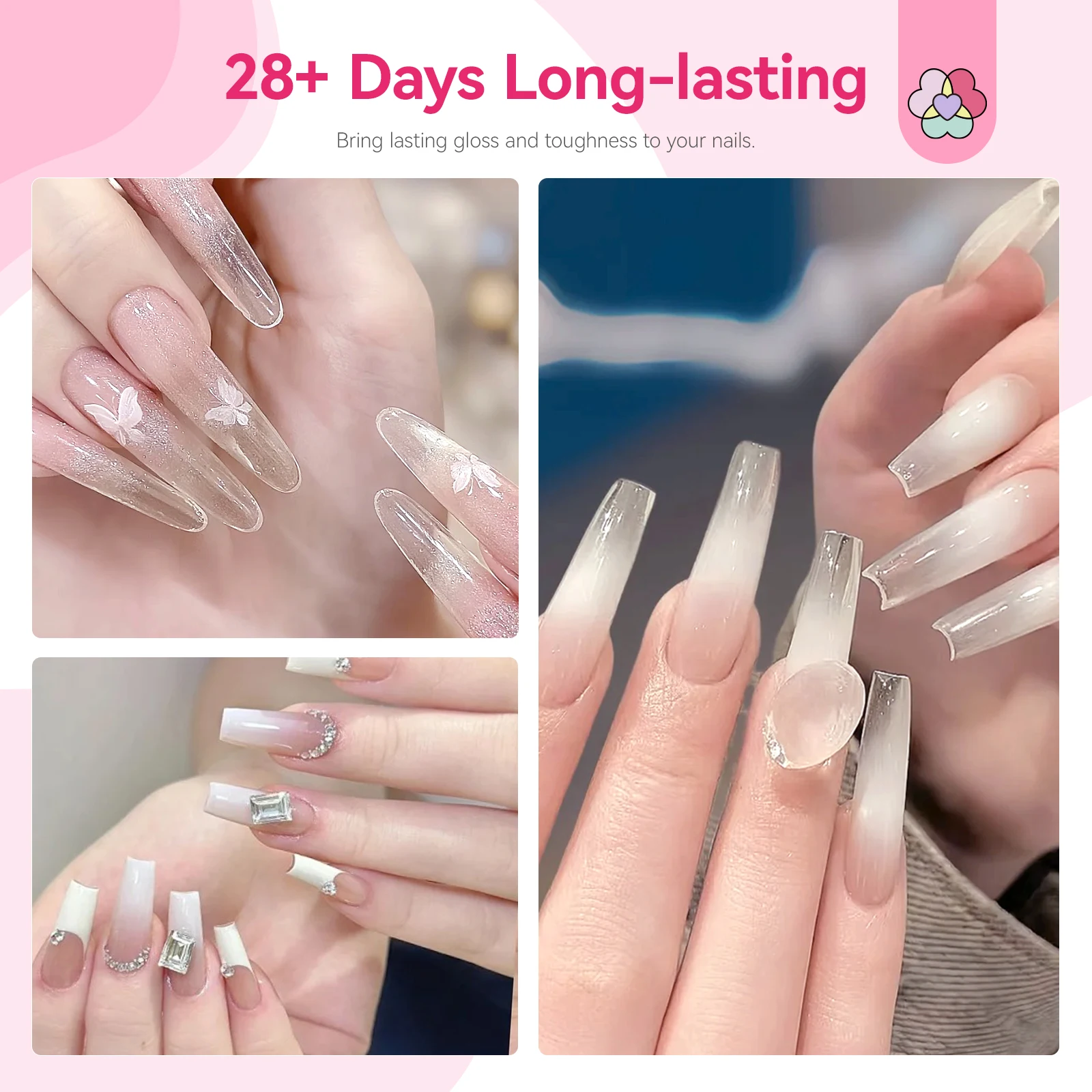 SAVILAND No se necesita curado, juego de líquido en polvo de inmersión, capa superior activadora de Base de secado rápido de 20ml para manicura en el hogar y uso en salón