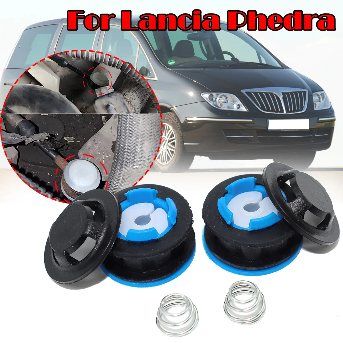 

2pcs Manual Transmission Gear Shift Cable Linkage End Rod Bushing For Lancia Phedra 2002 - 2014 Gearbox Shifter lever Selector
